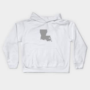 Louisiana Grey Kids Hoodie